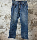 Who Decides War Studded Gems Blue Denim Jeans Sz 30
