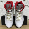 Air Jordan 5 Fire Red Silver Tongue (2020) Sz 10.5
