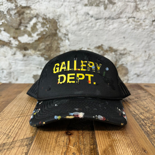 Gallery Dept Paint Splatter Black Trucker Hat