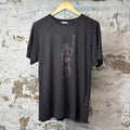 Saint Laurent Burning Man T-shirt Grey Sz S