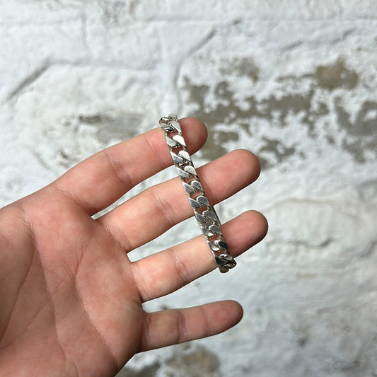 Gucci Silver Cuban Bracelet Sz 17