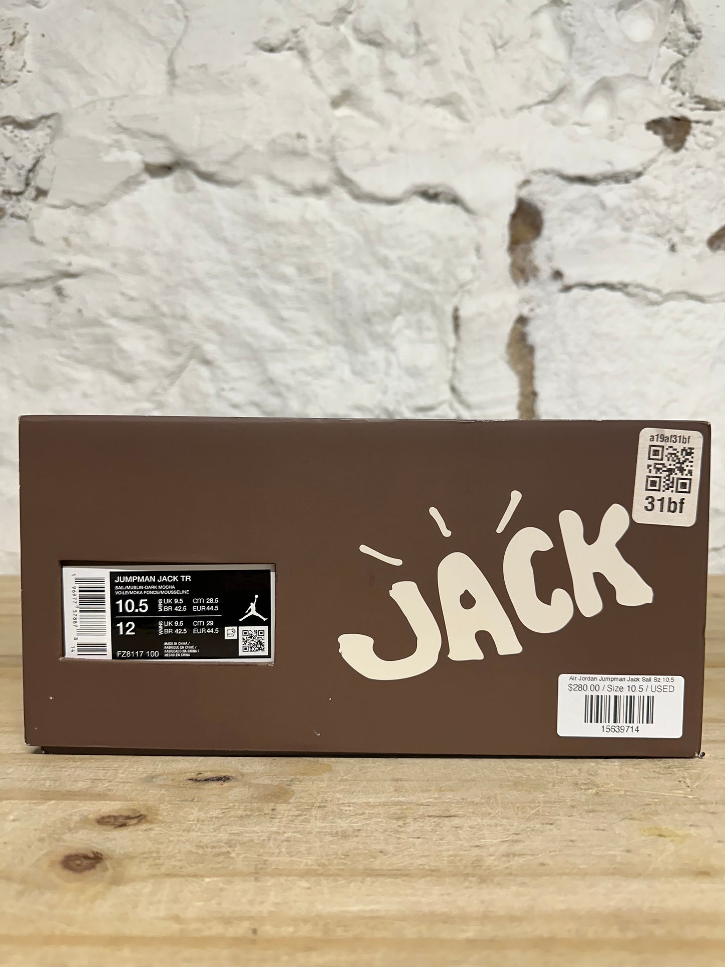 Air Jordan Jumpman Jack Travis Scott Sail Sz 10.5