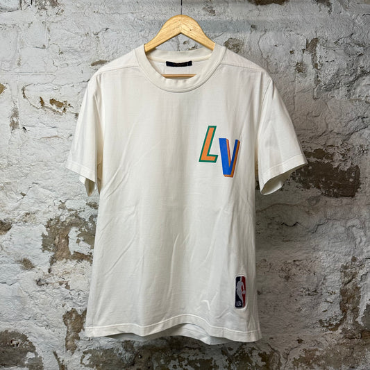 Louis Vuitton NBA Logo T-shirt White Sz XL