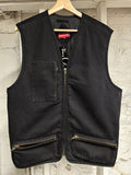 Supreme Black Denim Vest Sz M