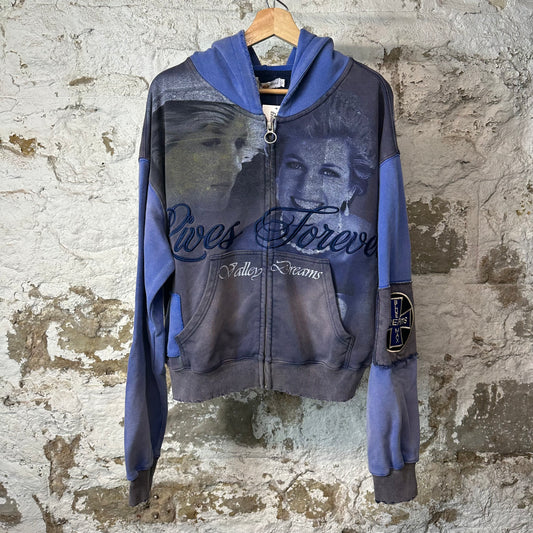 Vale Queen Blue Zip Up Hoodie DS
