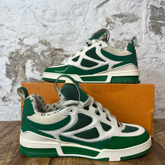 Louis Vuitton Green White Skate Sneaker Sz 8.5 (7LV)