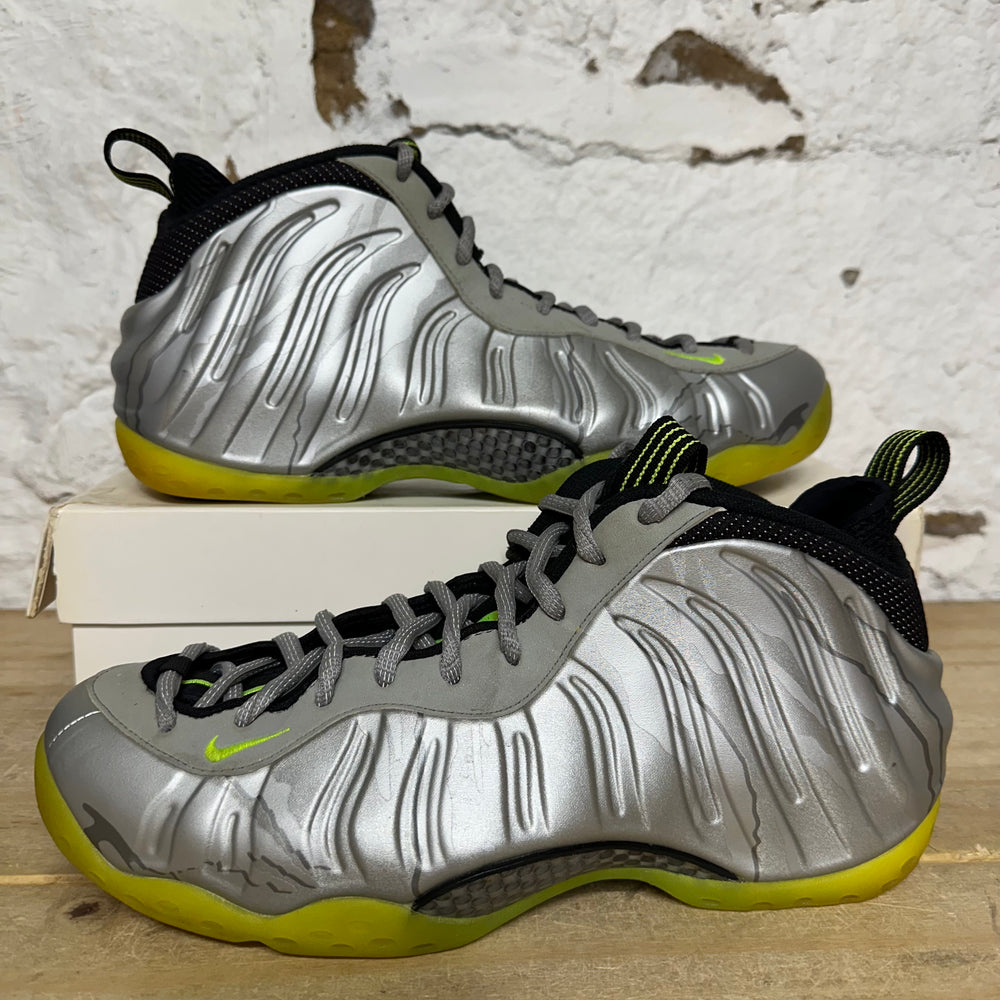 Nike Air Foamposite One Silver Volt Camo Sz 11