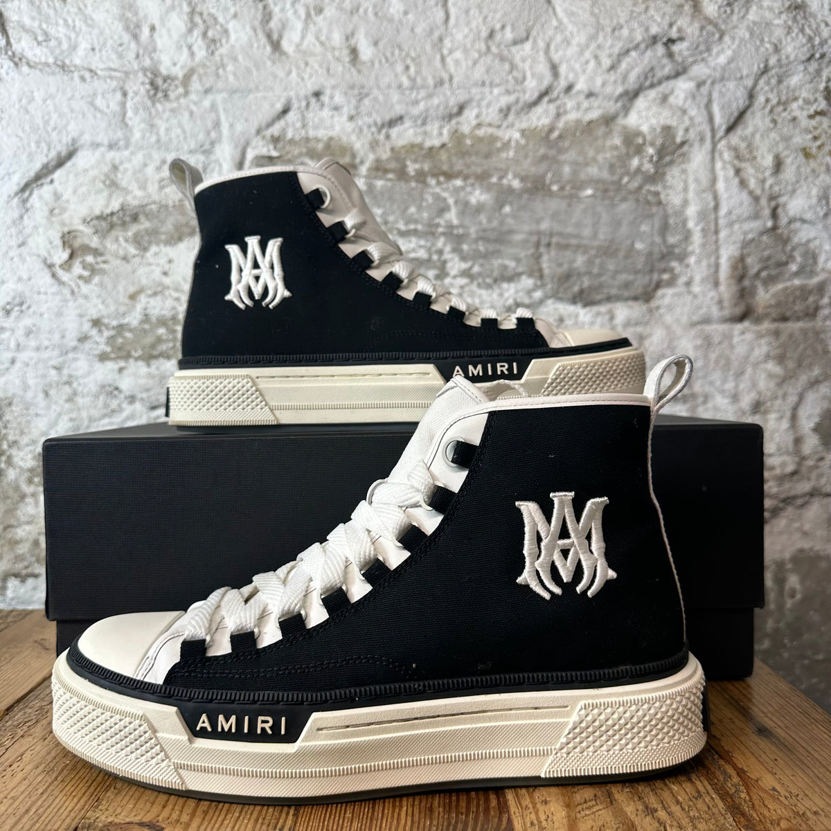 Amiri High MA Court Black White Sneaker Sz 10 (43)