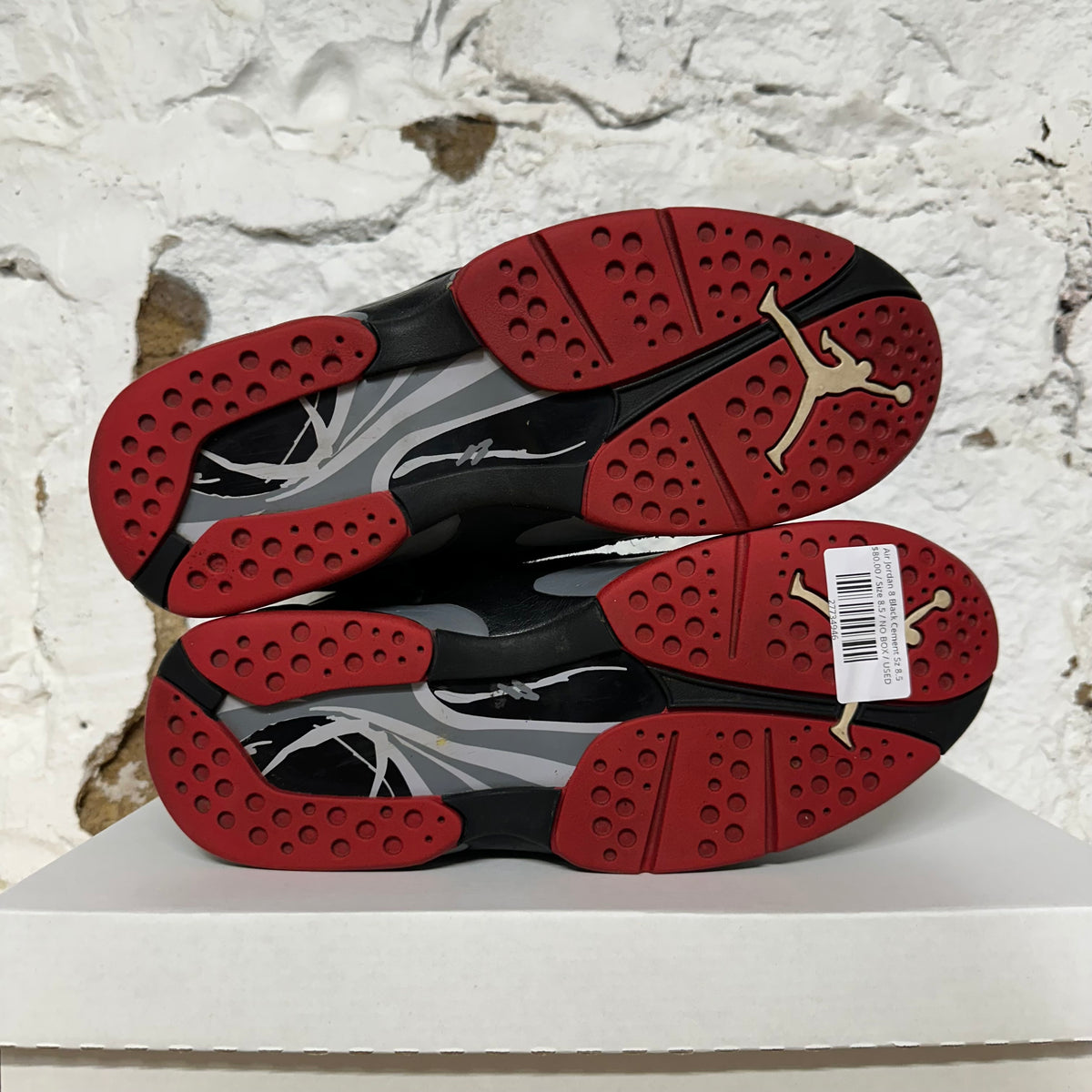 Air Jordan 8 Black Cement Sz 8.5