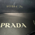 Prada Brushed Leather Studded Derby Sneaker Sz 7.5
