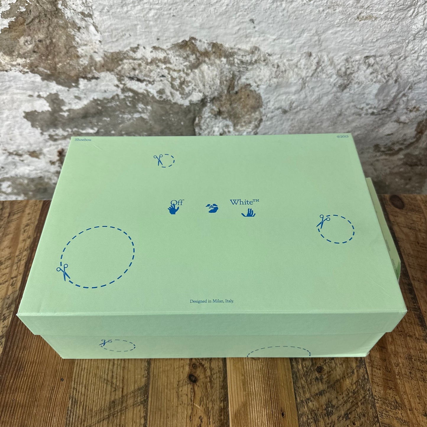 Off White Out Of Office For Walking White Blue Sz 11 (44) DS