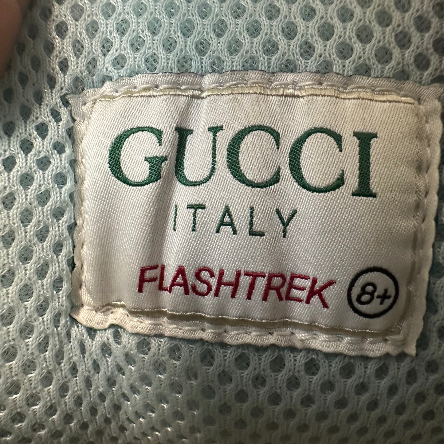 Gucci Flashtrek Yellow Black Brown Sneaker Sz 8.5