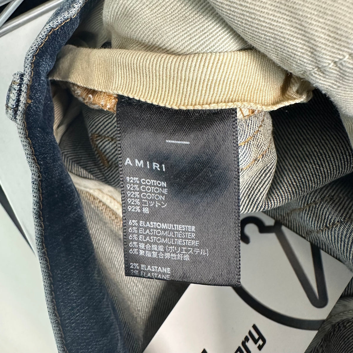 Amiri MX1 Blue Plaid Flannel Dark Blue Denim Jeans Sz 29