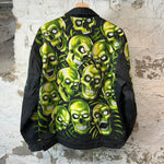 Supreme Skullpile Green Black Jacket Sz L