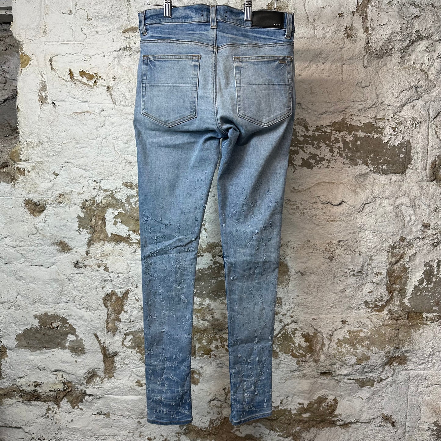 Amiri Plain Blue Shotgun Denim Jeans Sz 30