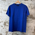 Louis Vuitton Embossed Logo T-shirt Blue Sz S (Stained)
