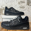 Louis Vuitton Triple Black Trainer Sneaker Sz 12.5 (11LV)