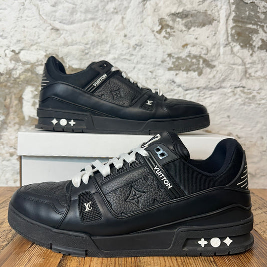 Louis Vuitton Triple Black Trainer Sneaker Sz 12.5 (11LV)
