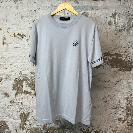 Louis Vuitton Marque T-shirt Baby Blue Sz M