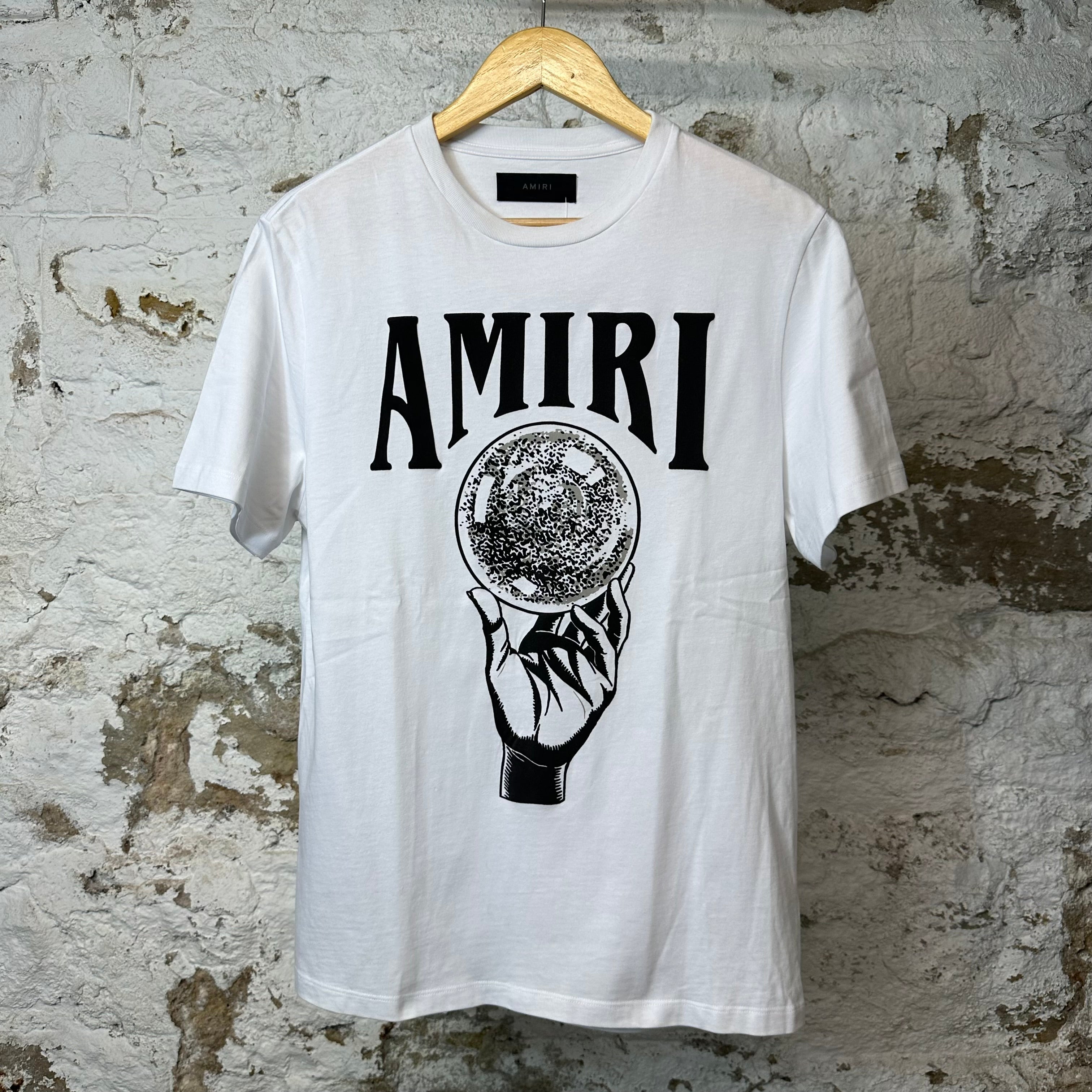 Amiri Hand Globe T-shirt White Sz S