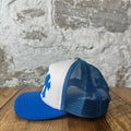 Chrome Hearts Blue Cemetery Crosses Trucker Hat
