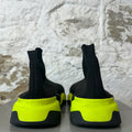 Balenciaga Black Neon Green Sock Runner Sz 5 (37)