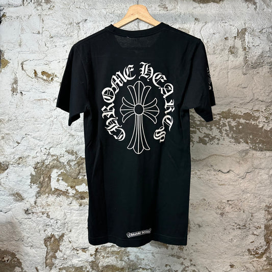 Chrome Hearts Spiral Spell Cross T-shirt Black Sz S