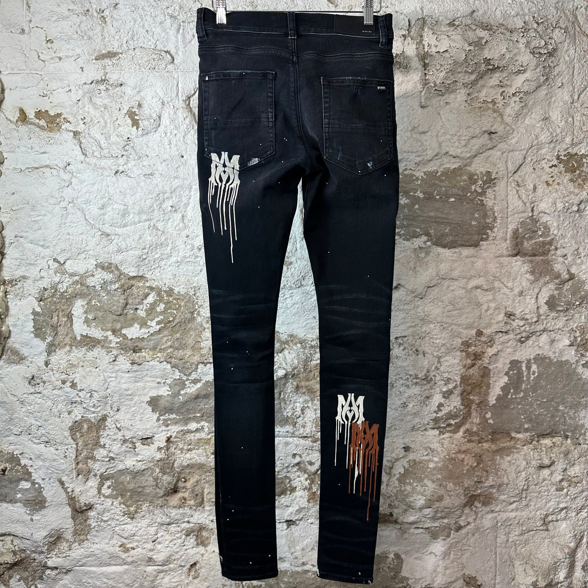 Amiri MA Drip Black Denim Jeans Sz 29