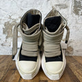 Rick Owens Jumbo Lace Puffer Abstract Black Milk Sneaker Sz 6.5 (39.5)
