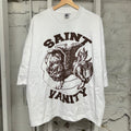 Saint Vanity Brown Griffin White T-Shirt Sz M