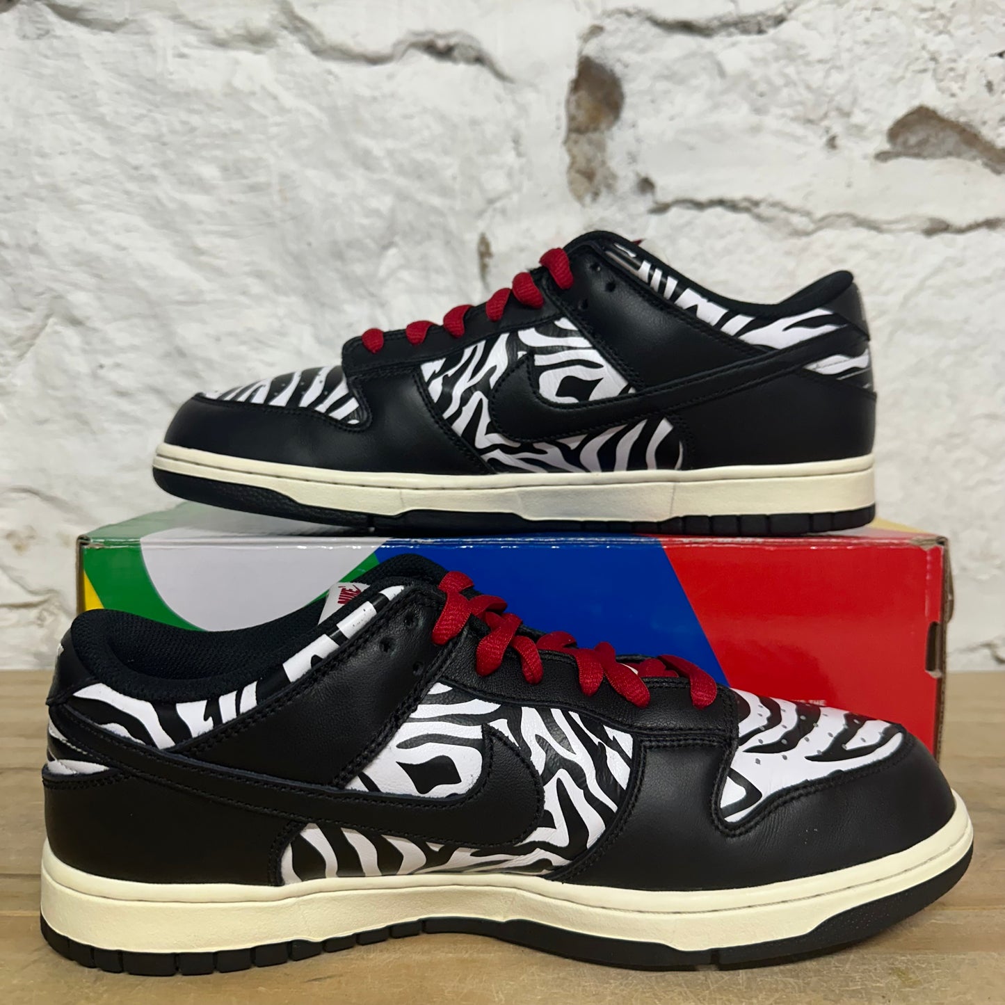 Nike SB Dunk Low Quartersnacks Zebra Cakes Sz 10.5