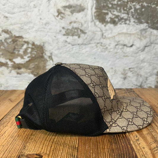 Gucci Canvas GG Monogram Bee Hat Sz XL