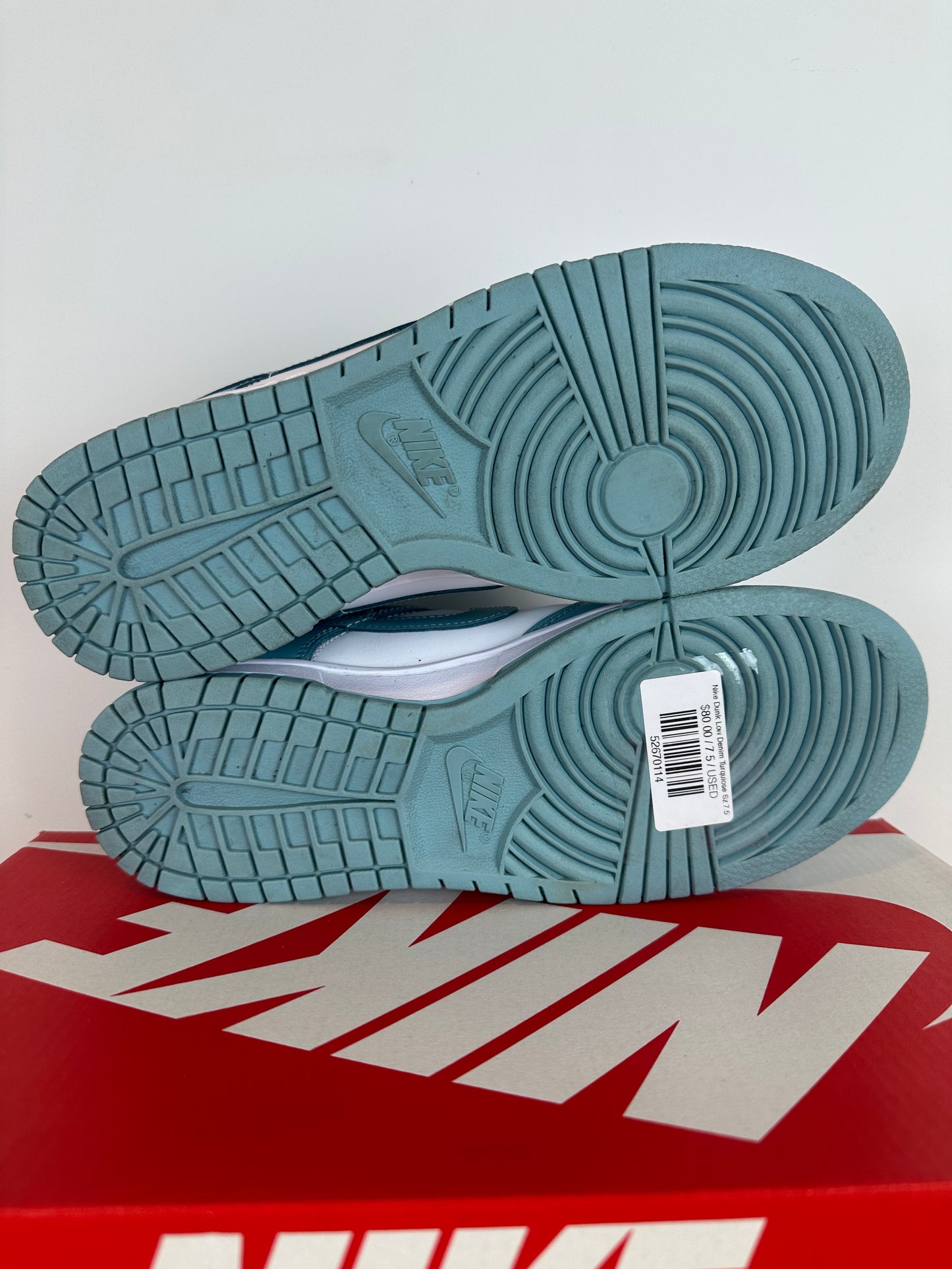 Nike Dunk Low Denim Turquiose Sz 7.5