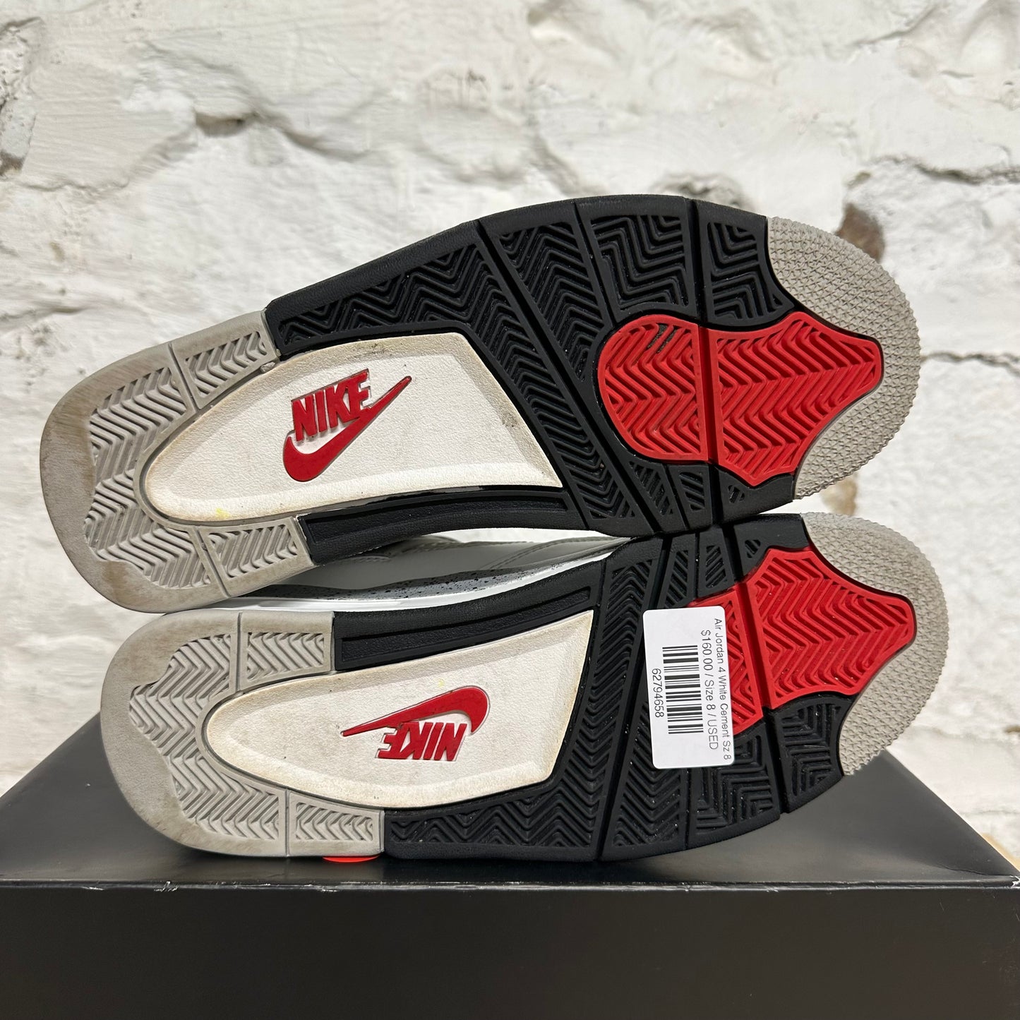 Air Jordan 4 White Cement Sz 8