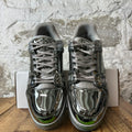 Louis Vuitton Silver Trainer Sneaker Sz 10.5 (9LV)