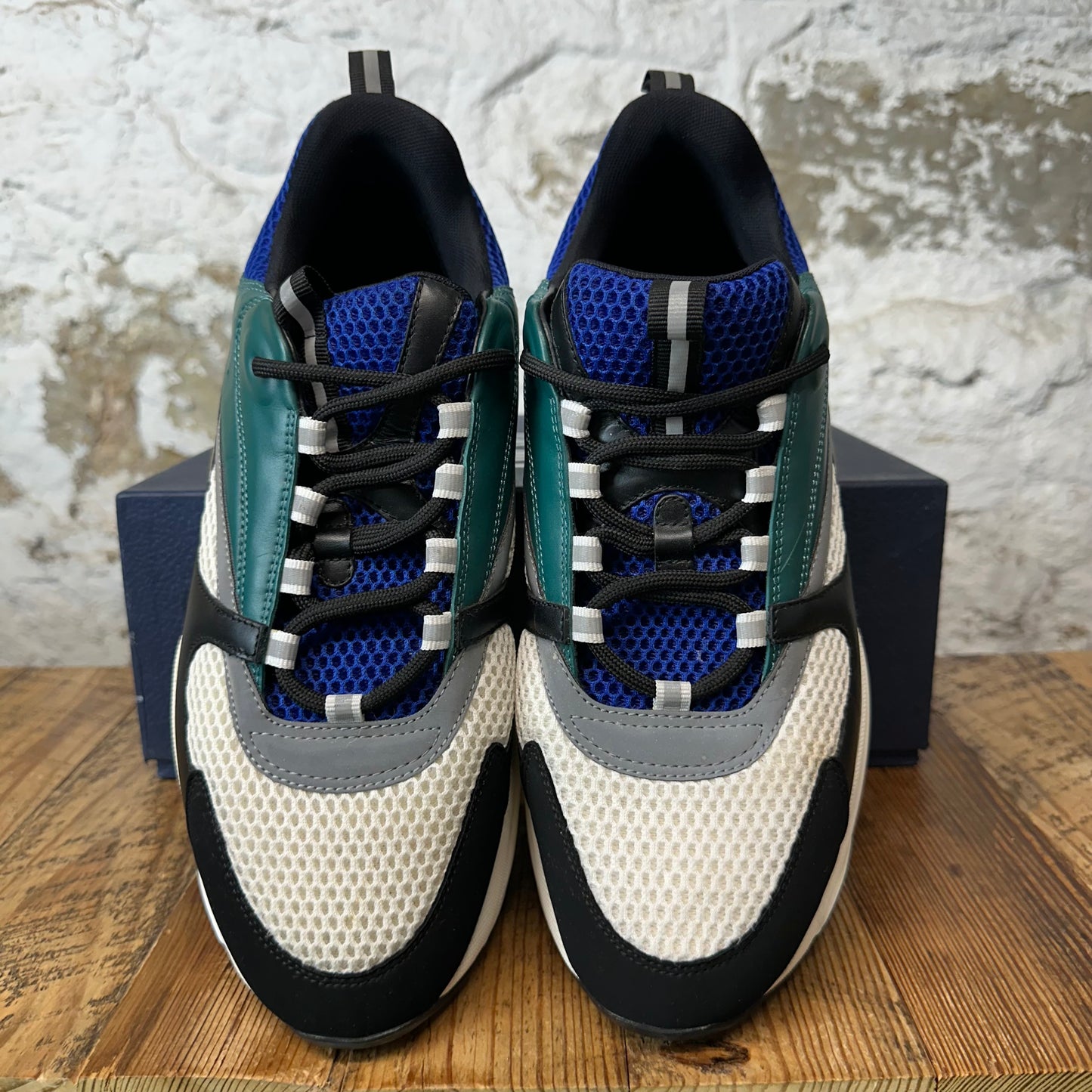 DIor B22 Blue Green White Sneaker Sz 14 (47)