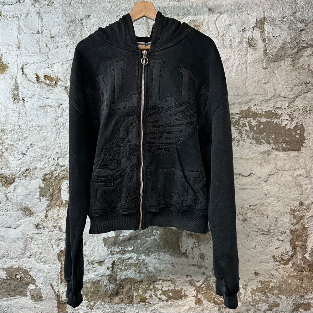 Vale Garden Zip Up Hoodie Black Sz XL