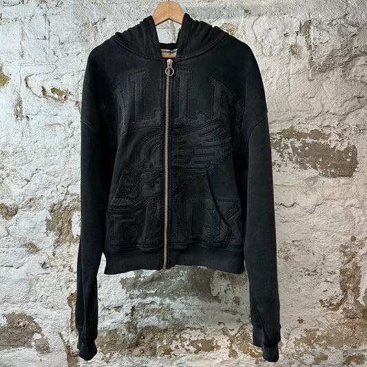 Vale Garden Zip Up Hoodie Black Sz XL