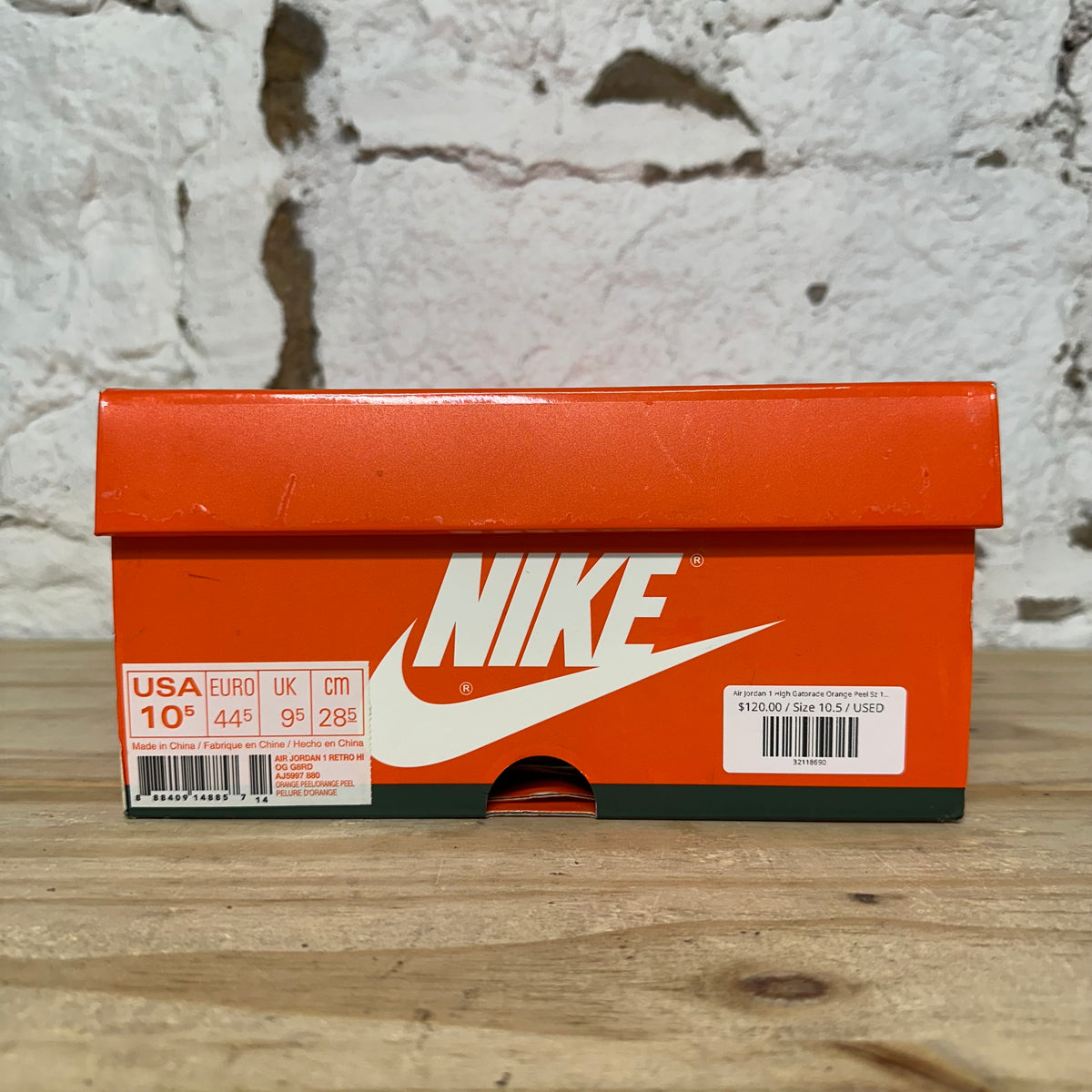 Air Jordan 1 High Gatorade Orange Peel Sz 10.5