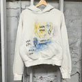 Saint Vanity Vain Life Cream Hoodie Sz S