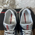 Prada Americas Cup Royal Argento Patent Sneaker Sz 8 DS