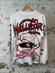 Hellstar White Red Records L/s Sz S