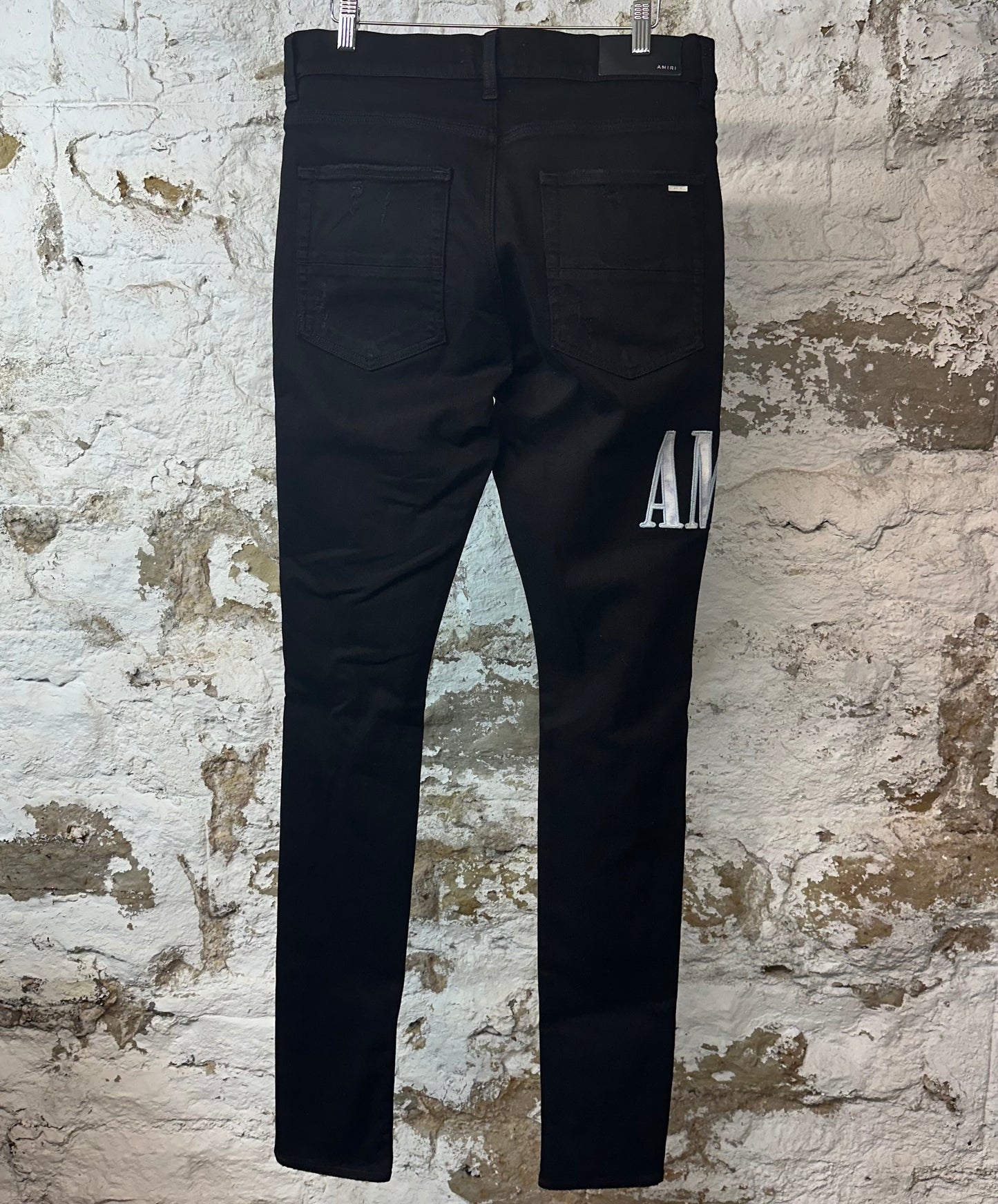 Amiri Blue Tie Dye Spell Black Denim Jeans Sz 33