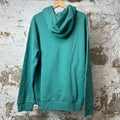 Louis Vuitton Pin Logo Embroidered Green Hoodie Sz XXL