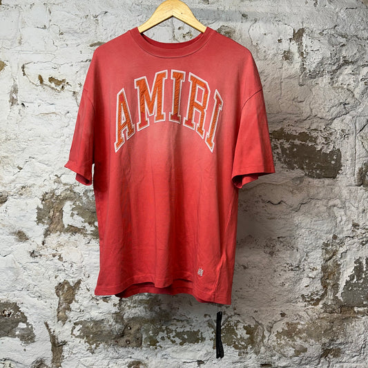 Amiri Vintage Spellout T-shirt Red Sz M DS