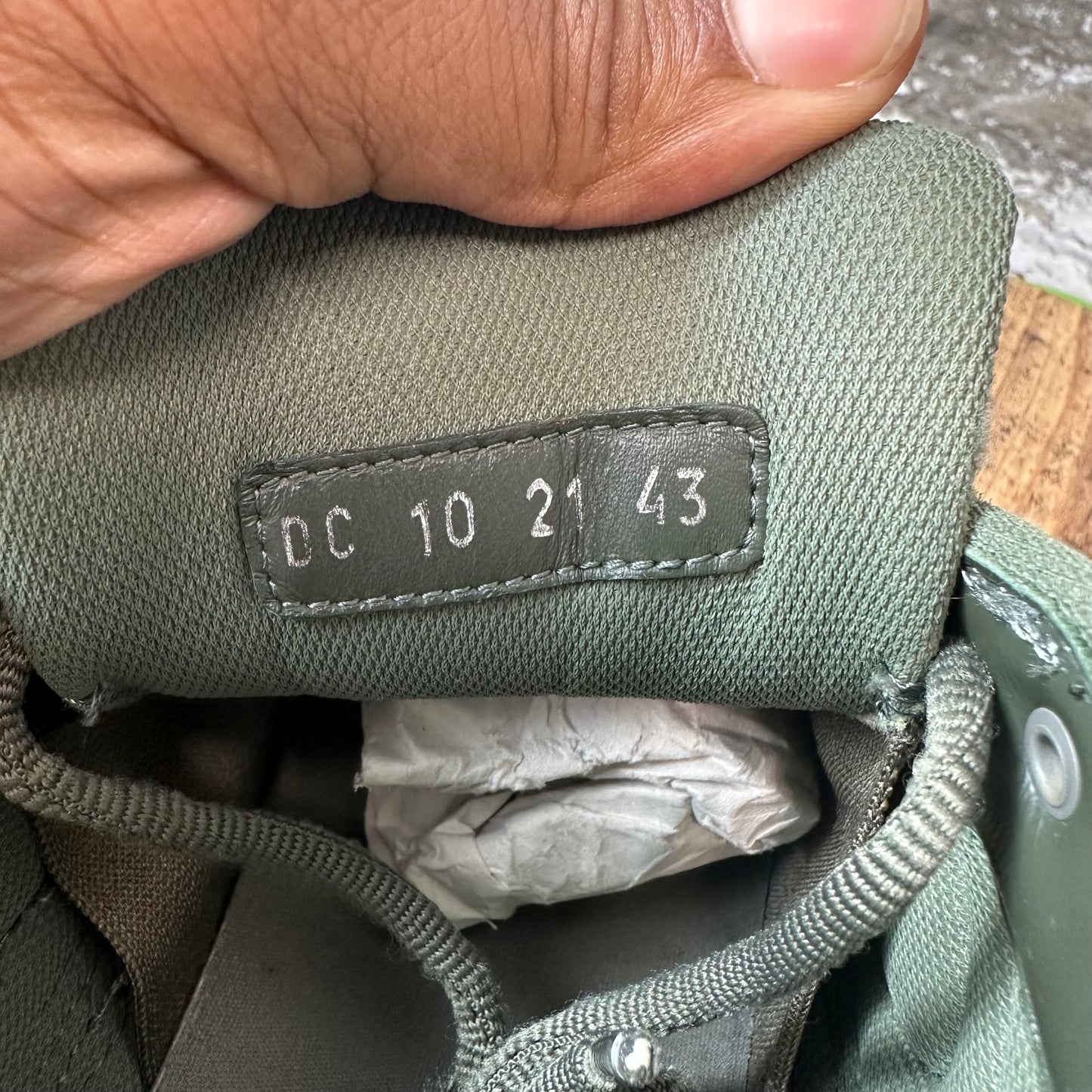 Dior B30 Green Beige White Sneaker Sz 10 (43)