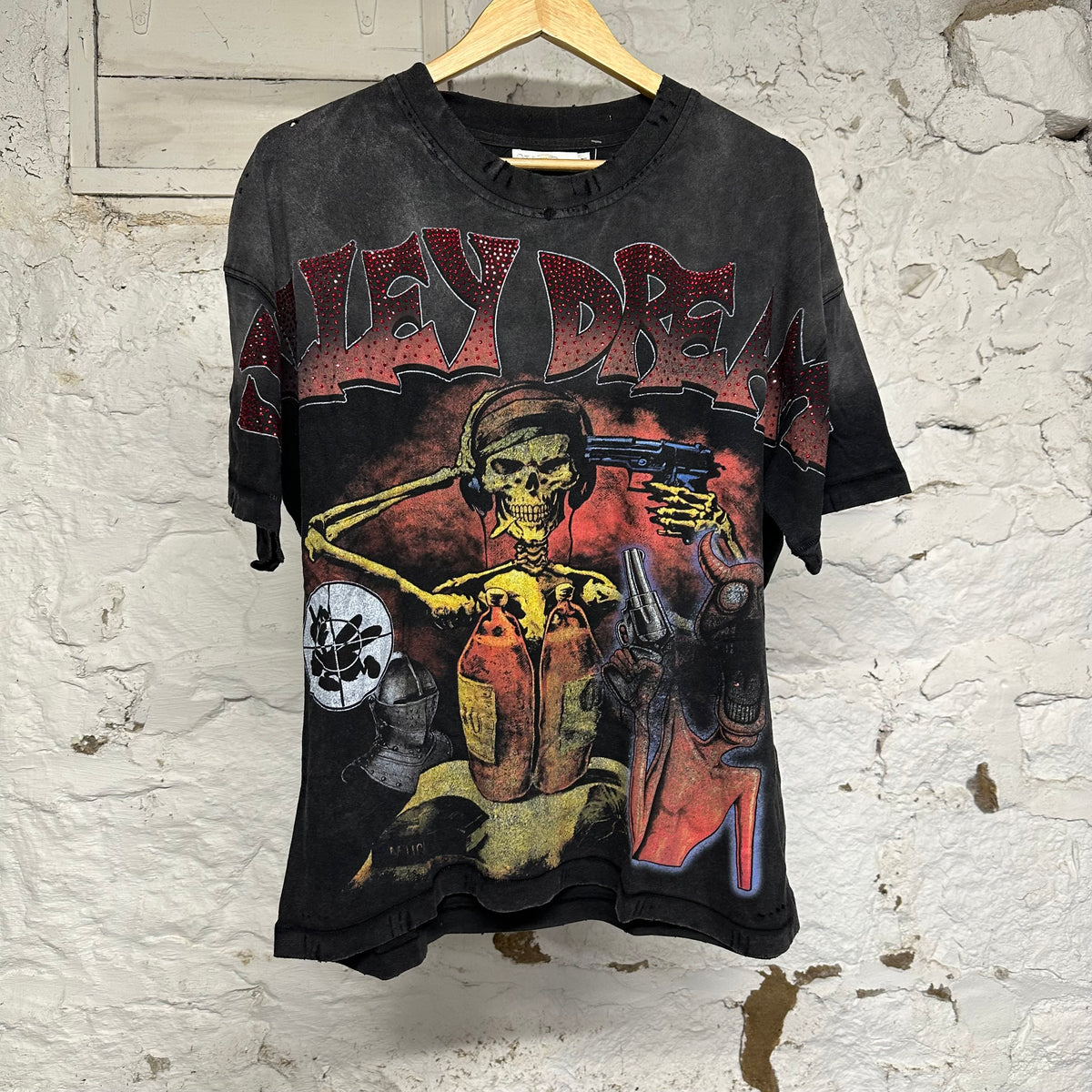 Vale Coma Bling Black T-Shirt Sz M