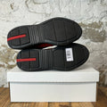 Prada Americas Cup Red Patent Black Sneaker Sz 7.5