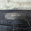 Amiri MX1 Brown Plaid Flannel Black Denim Jeans Sz 36