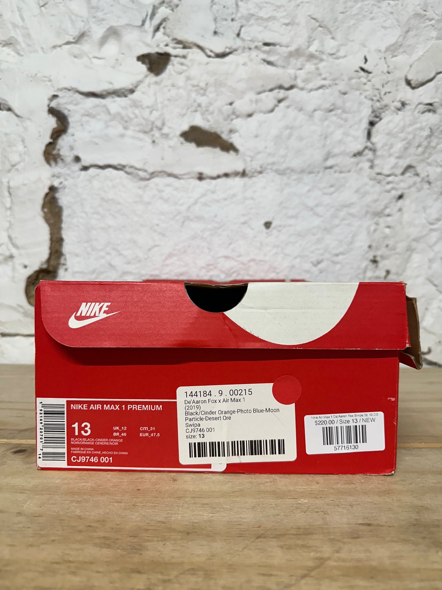 Nike Air Max 1 De'Aaron Fox Swipa Sz 13 DS